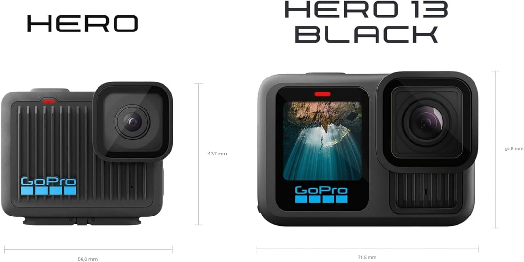 GoPro Hero - Cámara de acción compacta impermeable con video 4K Ult...