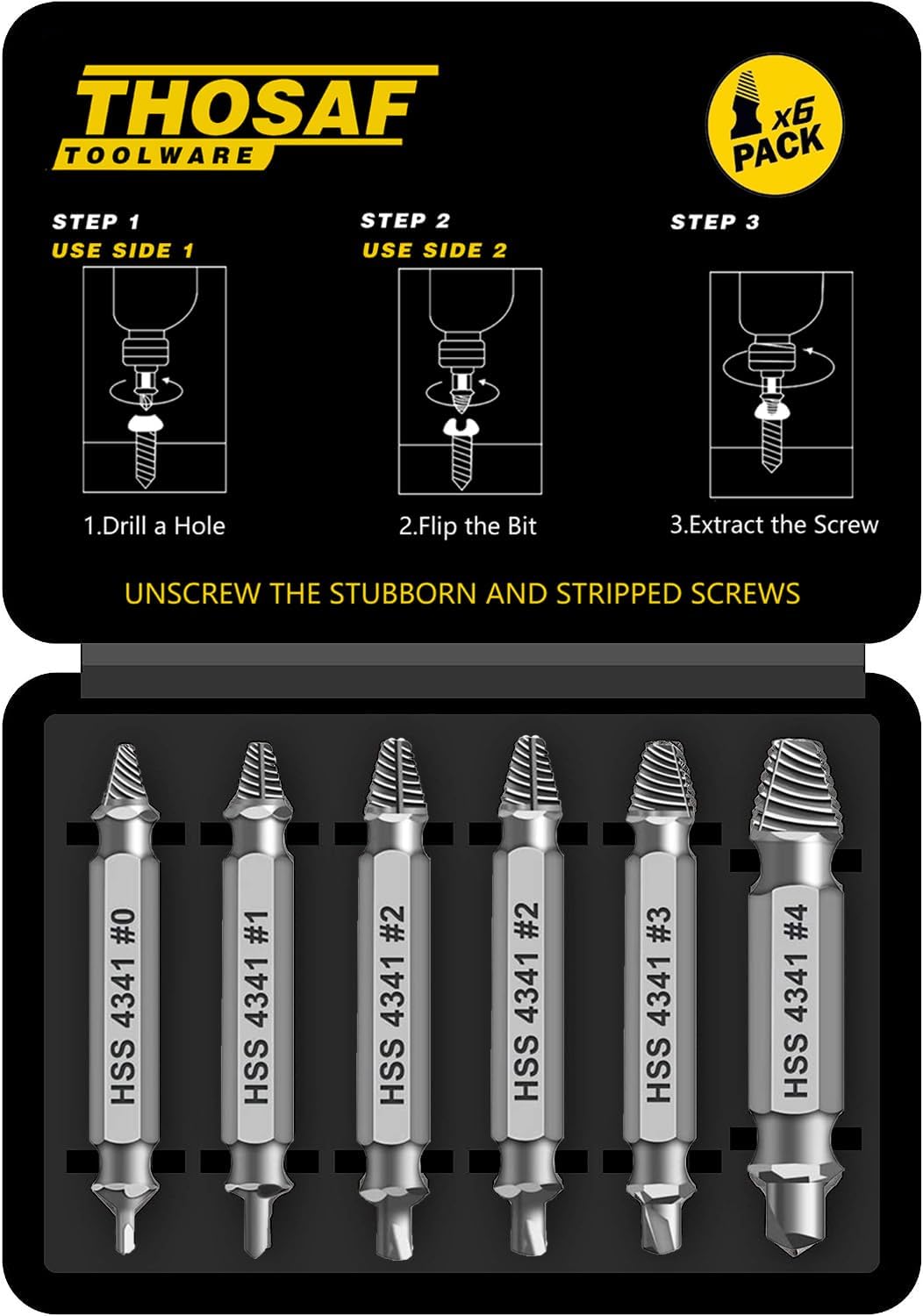 Regalos para hombres juego de extractor de tornillos
