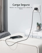 Anker Cable Nano USB C a USB C, cable de carga rápida de 240 W (negro