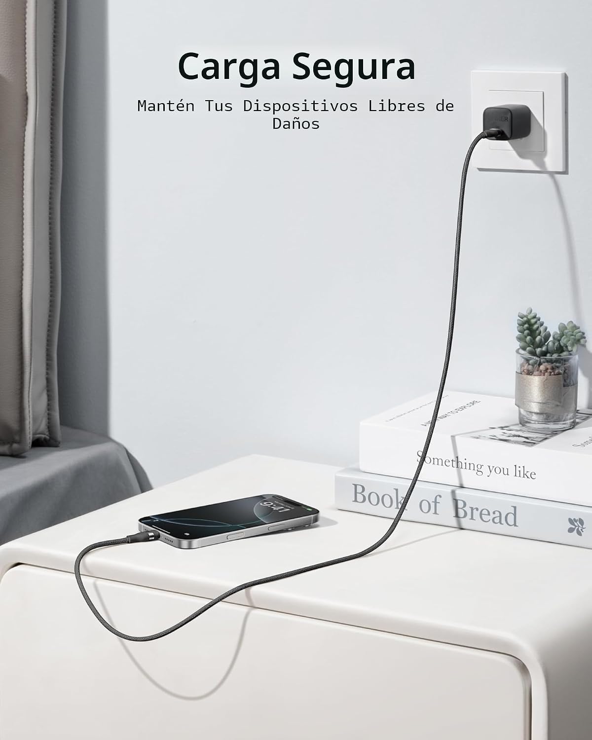 Anker Cable Nano USB C a USB C, cable de carga rápida de 240 W (negro