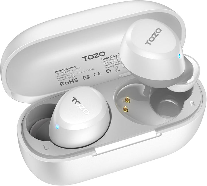 TOZO Auriculares inalámbricos A1 Bluetooth 5.3 de peso ligero en el...