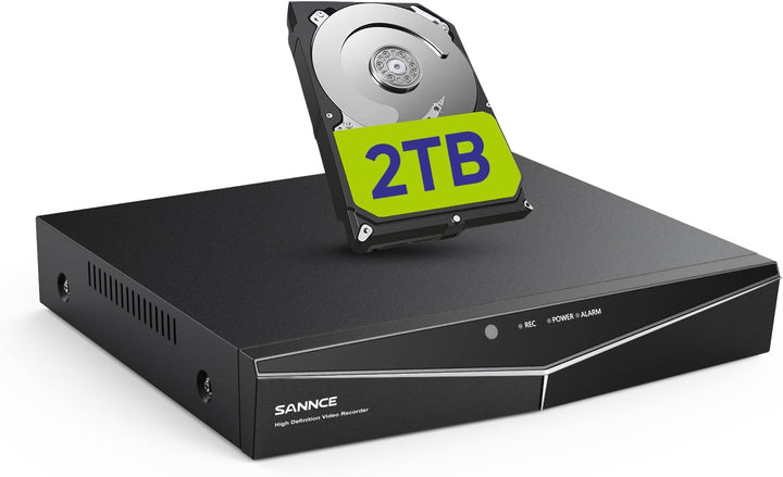 DVR para cámara de seguridad, SANNCE 5MP 8CH CCTV DVR con disco dur...