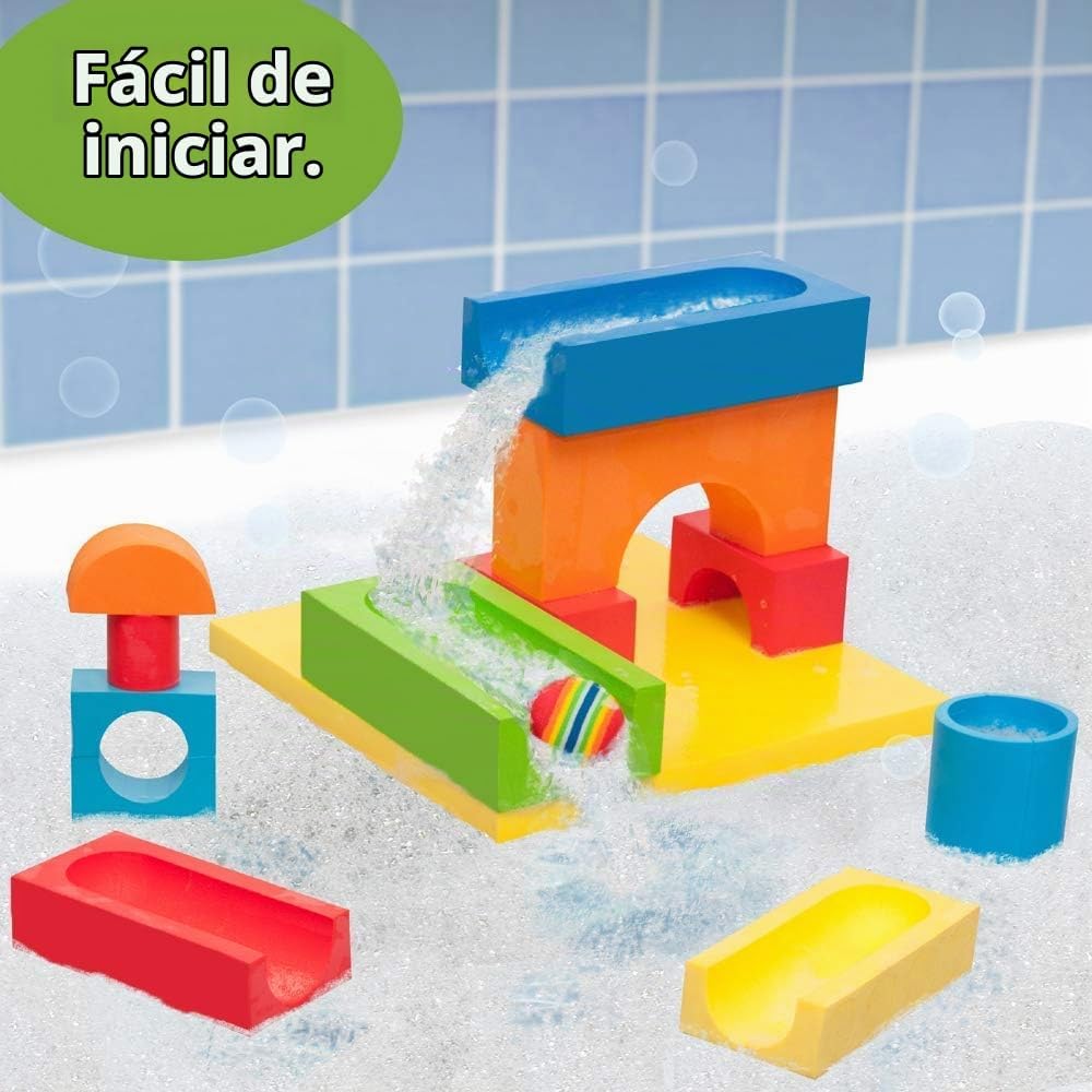 BathBlocks Carrera de Bolas y Cascada Edades 3 - 9 años