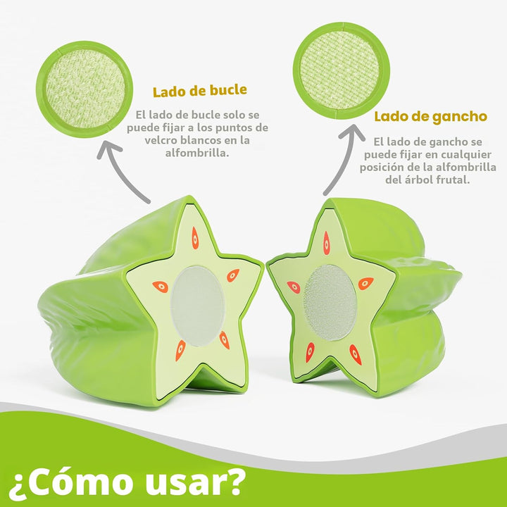 Mimiblooms - Juego de alimentos para clasificar colores con frutas...