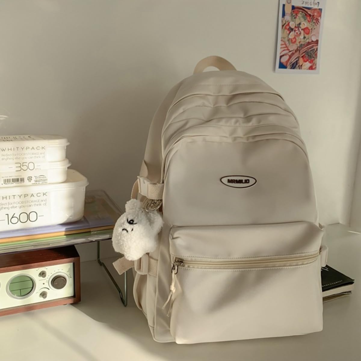 VTTDB Mochila Kawaii con bonitos accesorios estéticos, estilo casua...