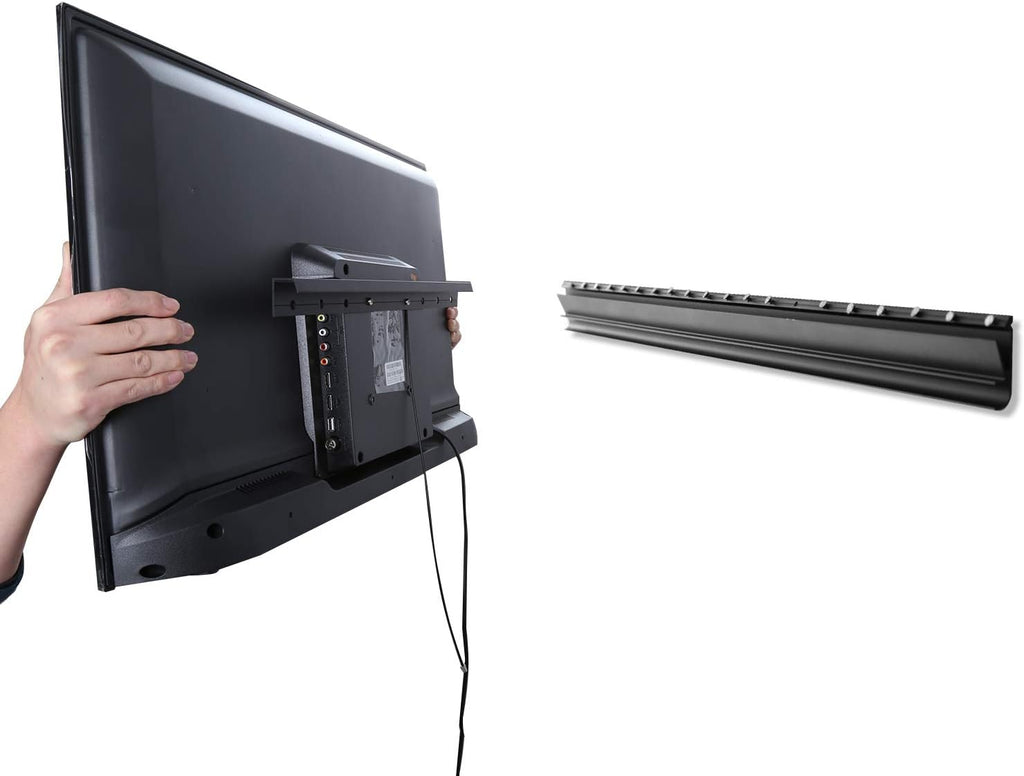 Soporte de pared para TV sin clavos, resistente para televisores de pantalla plana de 26 a 55 pulgadas, sin pernos, sin taladro, sin anclajes, fácil de instalar con todos los accesorios incluidos