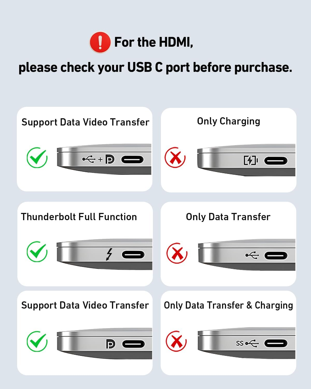 BENFEI Soporte para laptop con estación de acoplamiento USB C 7 en...