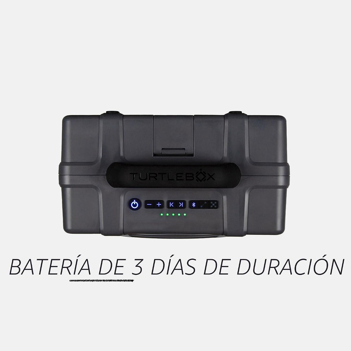 Turtlebox Grande, altavoz Bluetooth para exteriores más grande, impermeable, gris