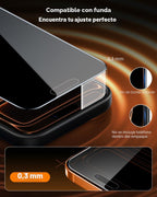 UNBREAKcable - Protector de pantalla de privacidad para iPhone 17 Pro Max, caja QuickSet