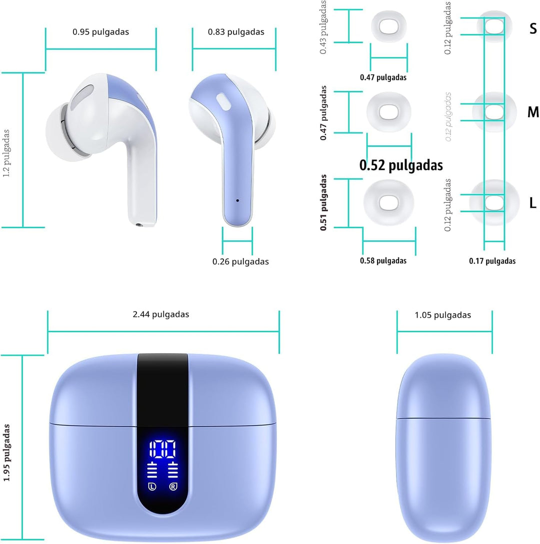 TAGRY Auriculares Bluetooth Verdaderamente Inalámbricos Auriculares...