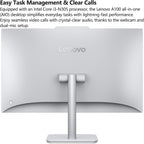 Lenovo Computadora de escritorio todo en uno de 24", Intel 8-Core i...