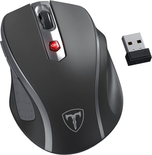 HOTWEEMS Ratón Inalámbrico, Ratón de Computadora D-09 USB Ratones I...