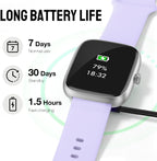 Reloj inteligente para mujer, rastreador de fitness HD de 1.83 pulgadas (respuesta/hacer llamadas) con monitor de frecuencia cardíaca 24/7/sueño/SpO2, resistente al agua IP68, más de 100 modos