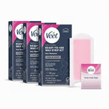 VEET Kit de depilación listo para usar para mujeres, tiras de cera...