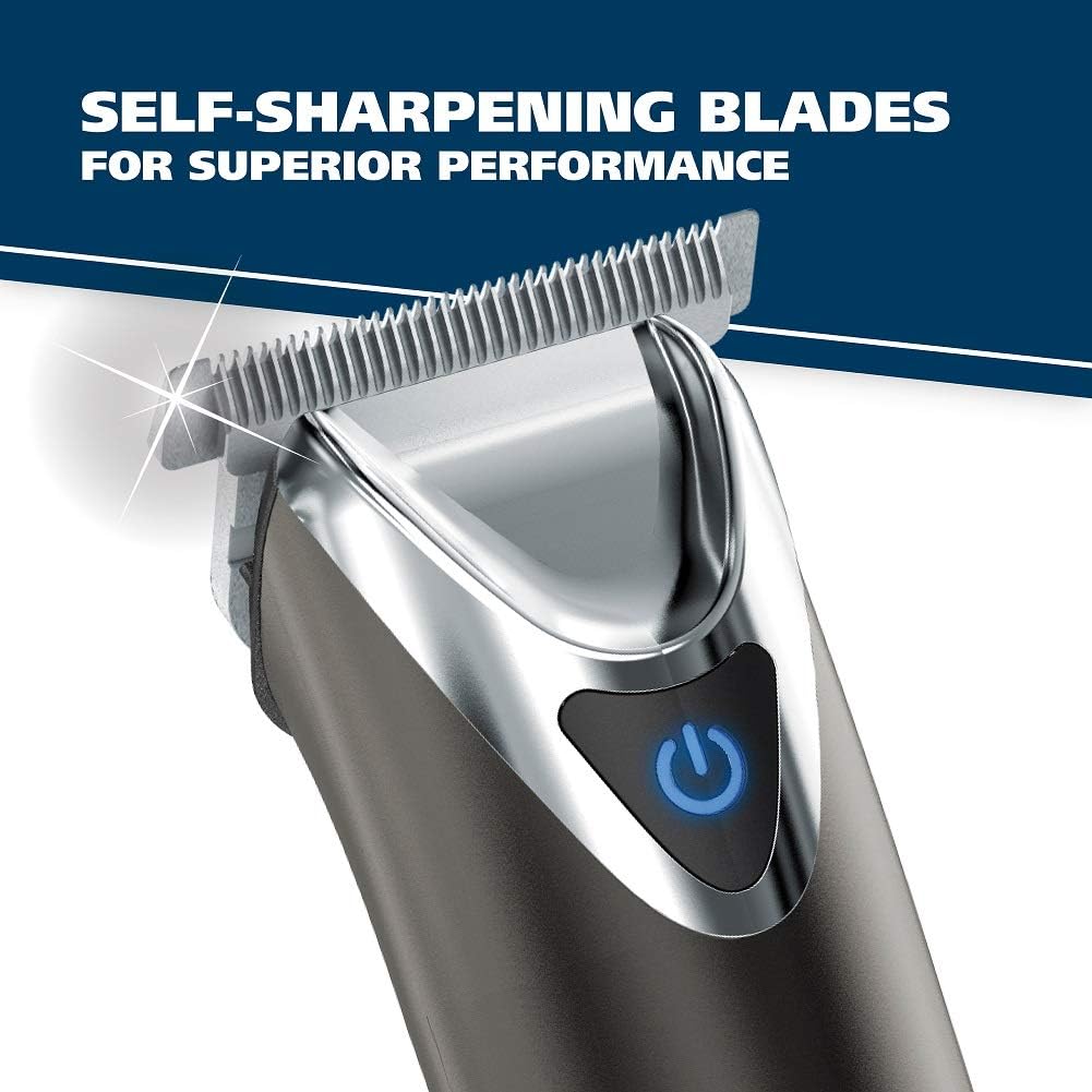 Wahl Recortadora de Barba de Acero Inoxidable con Iones de Litio 2....