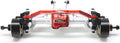 TREAL TRX4M Ejes Portal Delantero Kit Completo CVD Eje Aluminio 7075 Carcasa de eje mecanizado CNC para 1/18 TRX-4M (Plata)