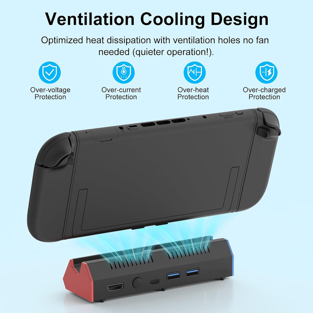 iPLYGAM Estación Dock para Nintendo Switch 2 con HDMI 4K 120Hz