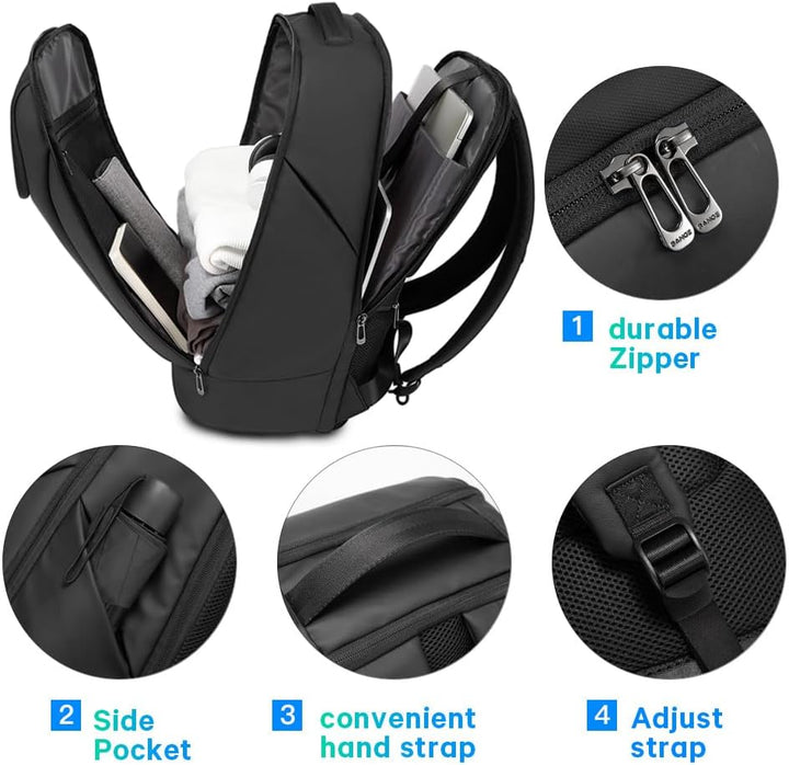 BANGE Mochila inteligente de negocios, impermeable, para laptop de...