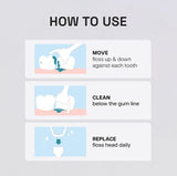 REACH Ultraclean Access - Cabezales de repuesto de hilo dental, sin...