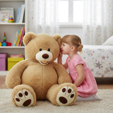 MorisMos Oso de peluche gigante con huellas grandes, animales de pe...