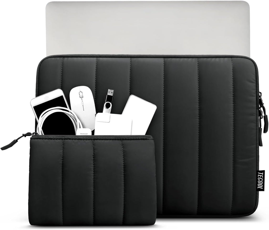 TECOOL Puffy - Funda para portátil de 15,6 pulgadas, 15,6 pulgadas
