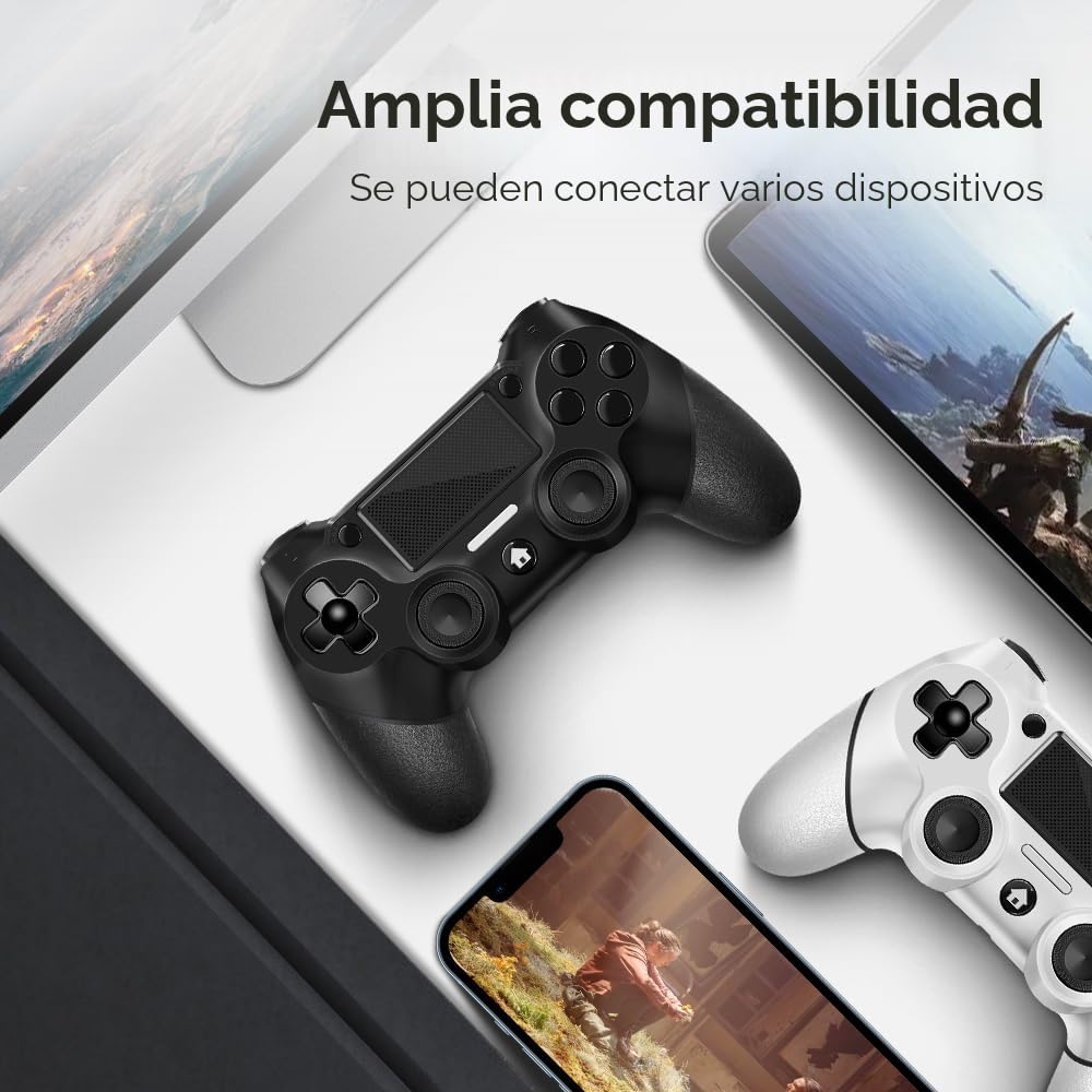 AceGamer Paquete de 2 para controlador PS4, controlador inalámbrico...