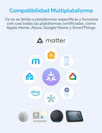 meross Matter - Enchufe inteligente, monitoreo de energía, asesino en espera, configuración sencilla FFS