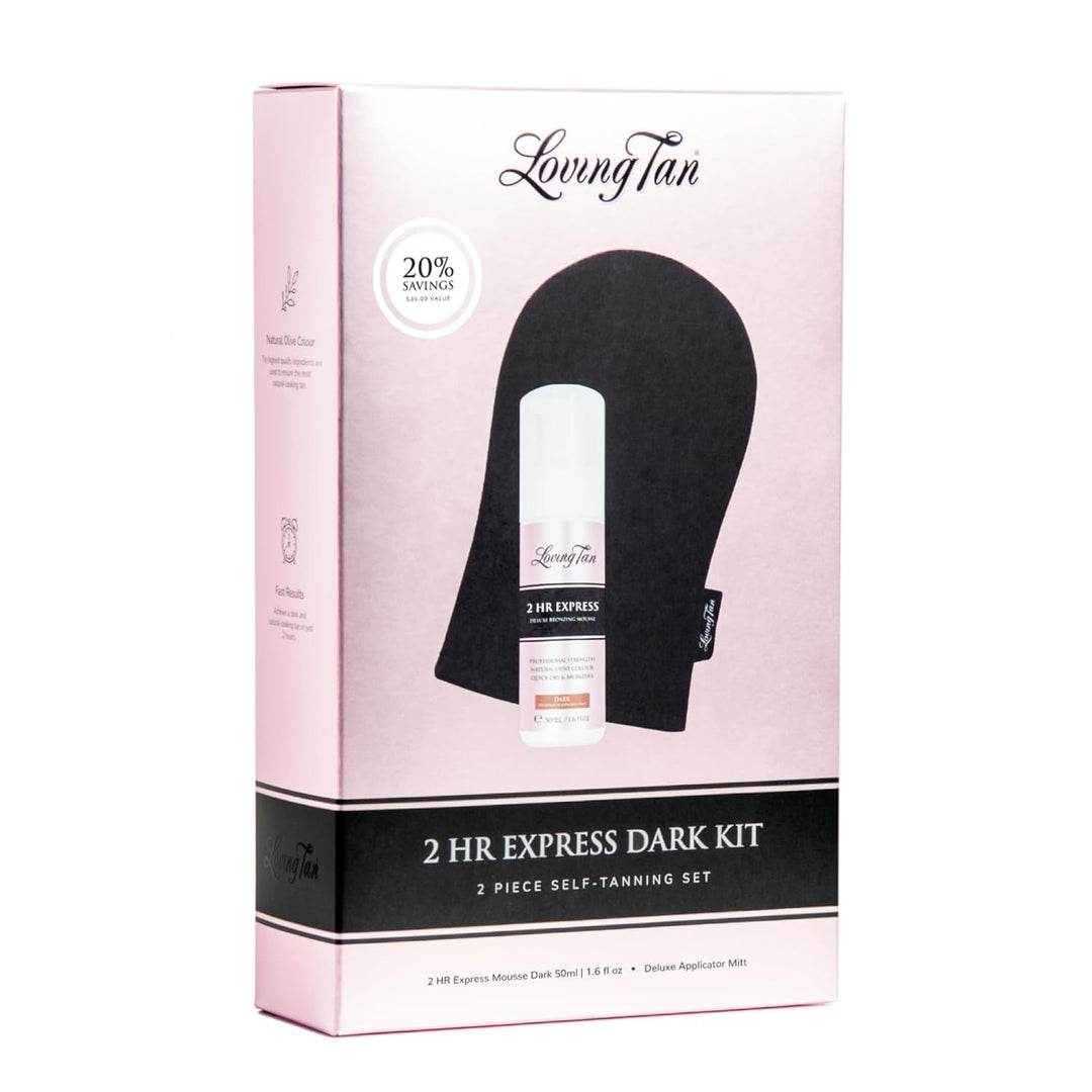 Loving Tan Kit de autobronceado express de 2 horas en tamaño de via...