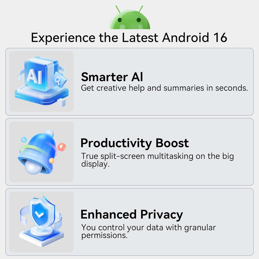 Tablet Android 16 actualizada 2026 de 10.1 pulgadas, procesador Oct...