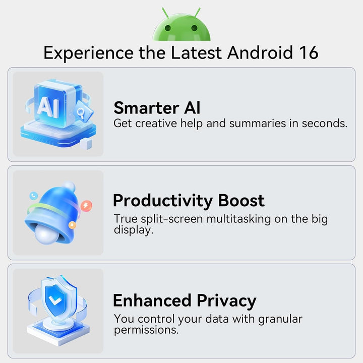 Tablet Android 16 actualizada 2026 de 10.1 pulgadas, procesador Oct...