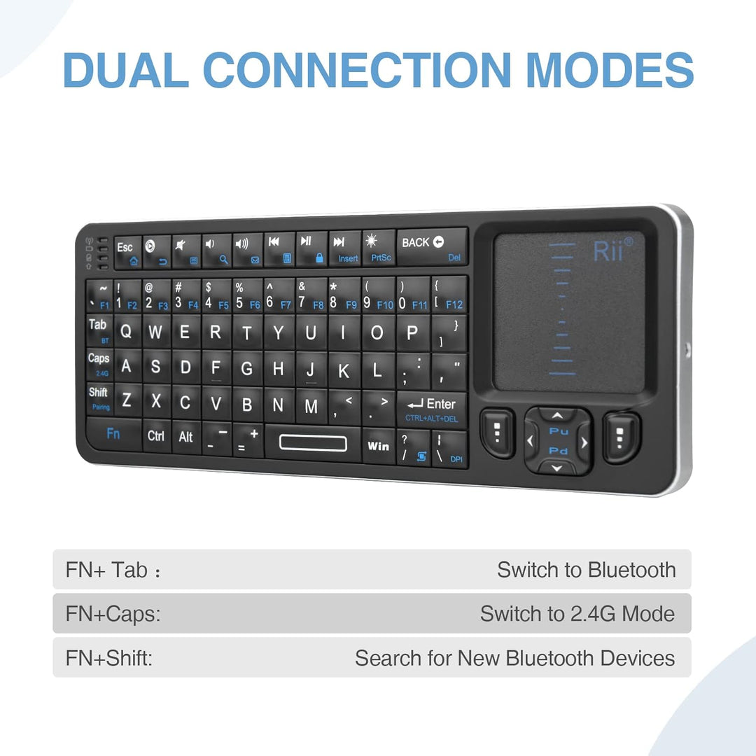 Rii K06 Mini teclado Bluetooth teclado inalámbrico