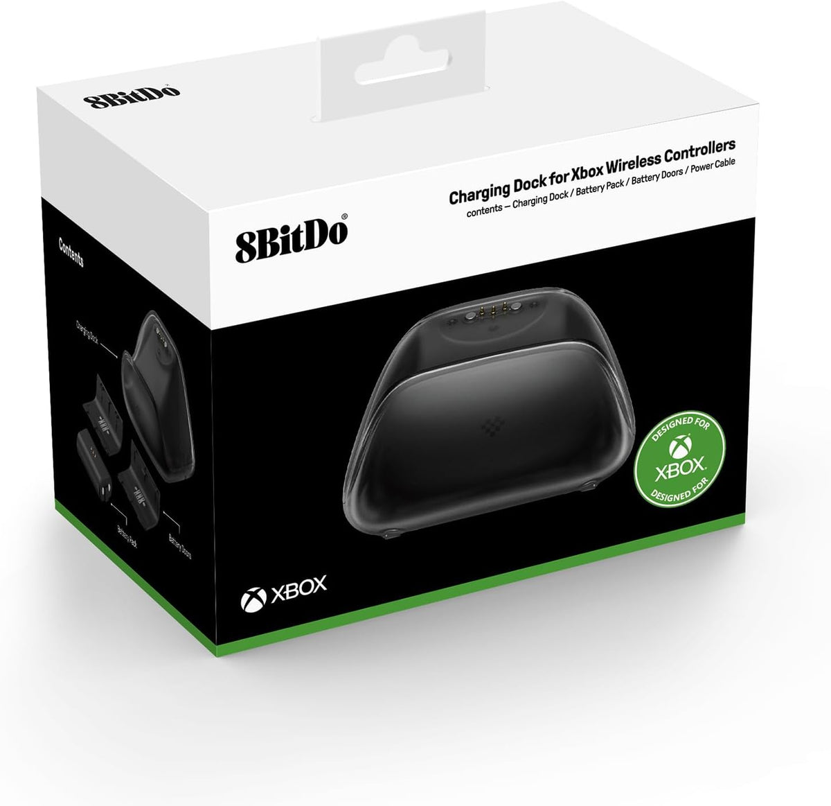 8BitDo carga Dock para Xbox Wireless Controllers, Xbox carga Station con Magnetic Secure carga para Xbox Series X|S y Xbox One Controller - Officially Licensed