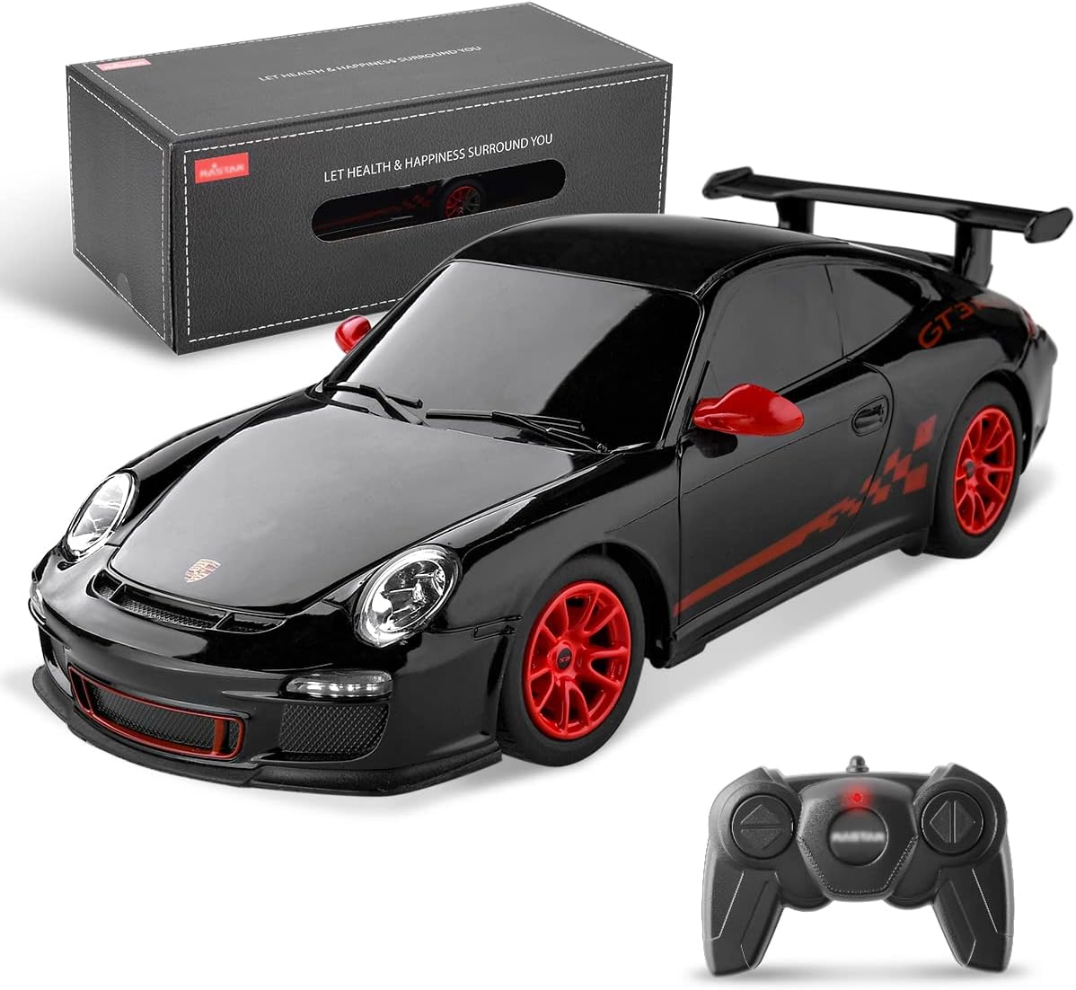 BEZGAR Auto de control remoto Porsche - Auto de juguete Porsche 911...