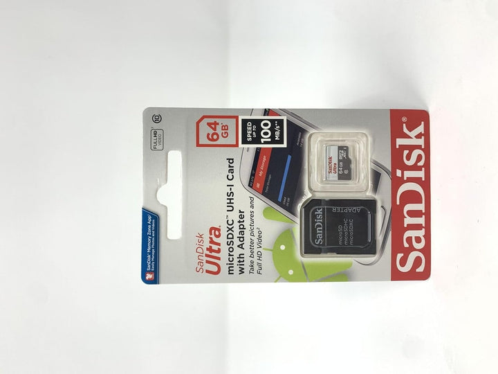 Tarjeta de memoria micro SDXC SanDisk Ultra 64GB UHS-I, clase 10 co...