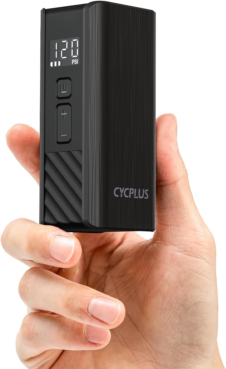 CYCPLUS Bomba eléctrica para bicicleta, A3Mini, 120 PSI, motor sin