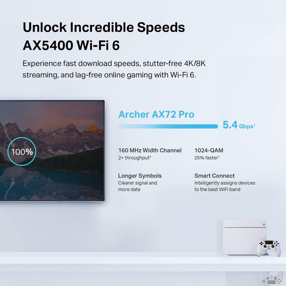 TP-Link AX5400 WiFi 6 Router (Archer AX72 Pro) Enrutador de Interne...