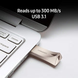 SAMSUNG BAR Plus 64 GB - 300 MB\/s Memoria Flash USB 3.1 Gris Titán...
