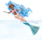 MERMAZE MERMAIDZ Muñeca de sirena Shellnelle que cambia de color con atuendo y accesorios de diseñador, cabello elegante y cola esculpida, posable, multicolor, 580829
