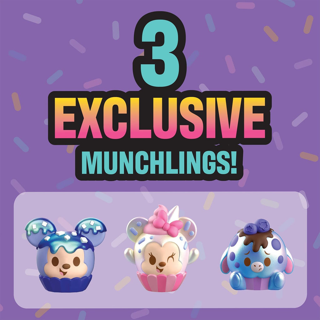 Disney Munchlings Mini Munch Bakery, 25-piece Color Change Figure Playset, 1-inch Collectible Scented Figurines, Kids Toys para Ages 3 Up by Just Play