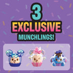 Disney Munchlings Mini Munch Bakery, 25-piece Color Change Figure Playset, 1-inch Collectible Scented Figurines, Kids Toys para Ages 3 Up by Just Play