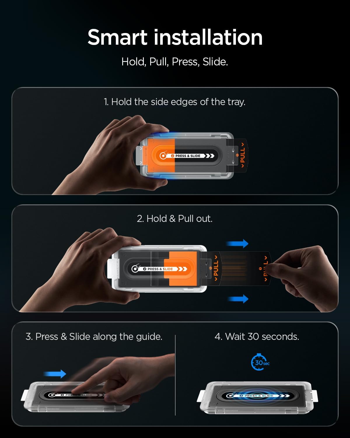 Spigen GlasTR EZ FIT - Protector de pantalla para Galaxy Z Fold 8 Ultra