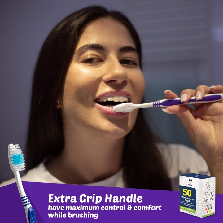 EcoFox Cepillos de dientes a granel 50 unidades | Juego de cepillos...