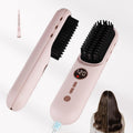 TANSHINE Cepillo alisador de pelo inalámbrico para mujeres, Rosa
