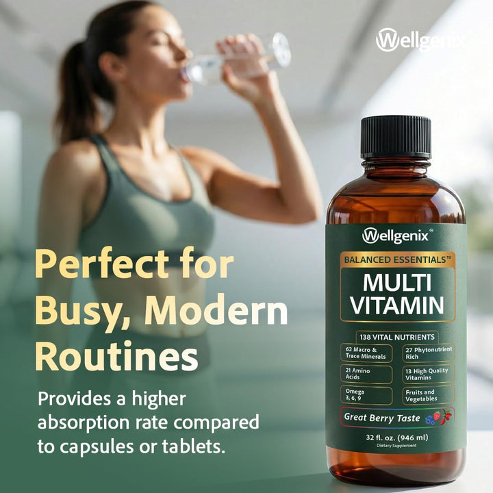 Suplemento líquido nutricional Balanced Essentials, 32 onzas, Very...