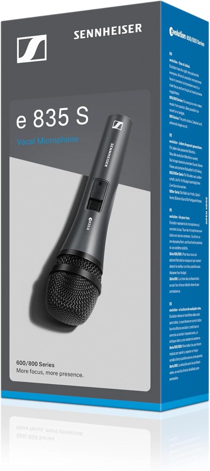Sennheiser Pro Audio Sennheiser Professional E 835-S Micrófono voca...