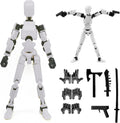 Dumwick Titan13 Figura de Acción, Figura de Acción Lucky Robot 13, Blanco