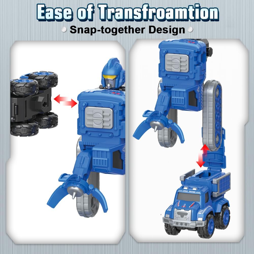 Drefirsa Juguetes robot transformadores, camiones de bomberos 5 en...