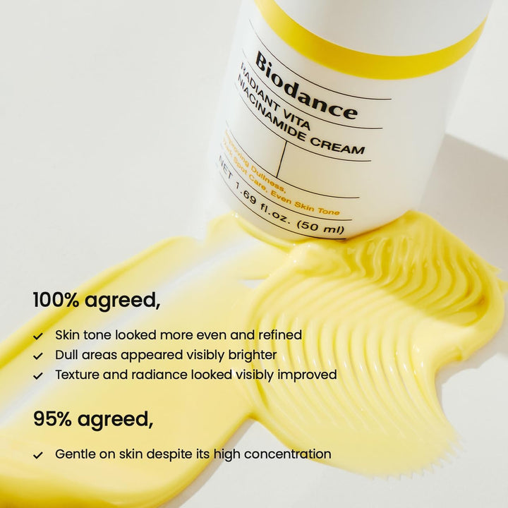 BIODANCE Radiant Vita Crema de niacinamida, iluminadora, corrección...