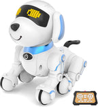 Dwi Dowellin Perro Robot para Niños de 8-12, Perros Robóticos Inteligentes con Control Remoto Mascota Cachorro Juguete Robótico, Juguetes Interactivos de Tocar Caminar y Hablar para Niños y Niñas