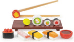 Mentari Juguetes – Juego de sushi – Juego de 11 piezas de comida de madera para niños – Incluye sushi, salsa de soja, wasabi y palillos – Fomenta el juego imaginativo, habilidades motoras finas